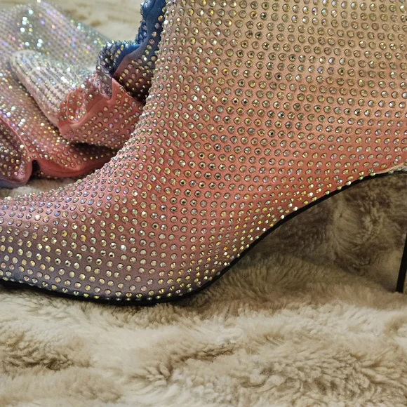 SOLD Rhinestone Boots Size US 9.5 - Picture 4 of 5